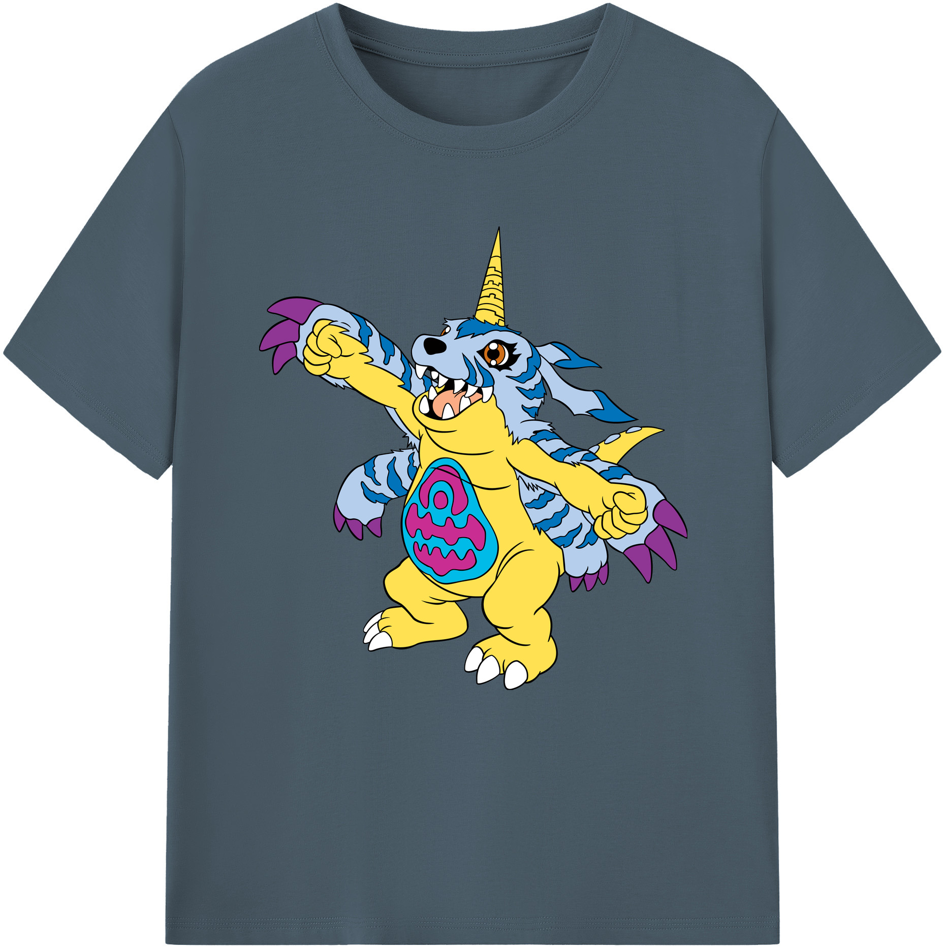 （画像用） Digimon デジタルモンスター/デジモン 綿100％半袖Tシャツ（フロントプリント）
